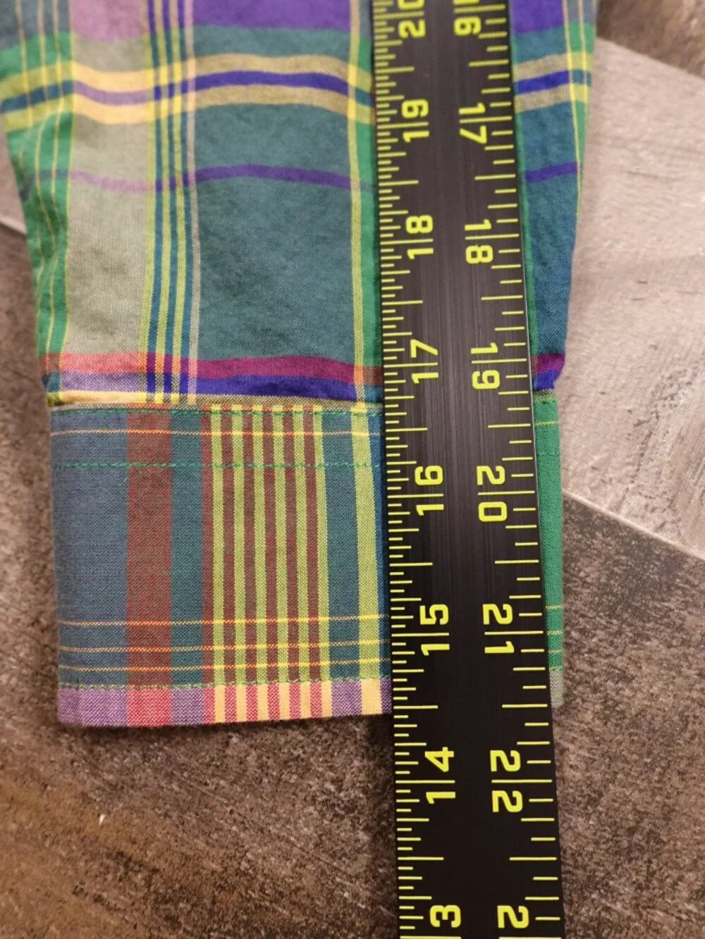 Polo‎ Ralph Lauren Plaid Button Down Shirt Boys Large Green Preppy